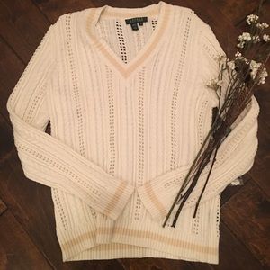 Ralph Lauren: cable knit sweater